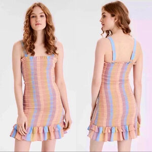 American Eagle Outfitters Multicolor Striped Mini Dress